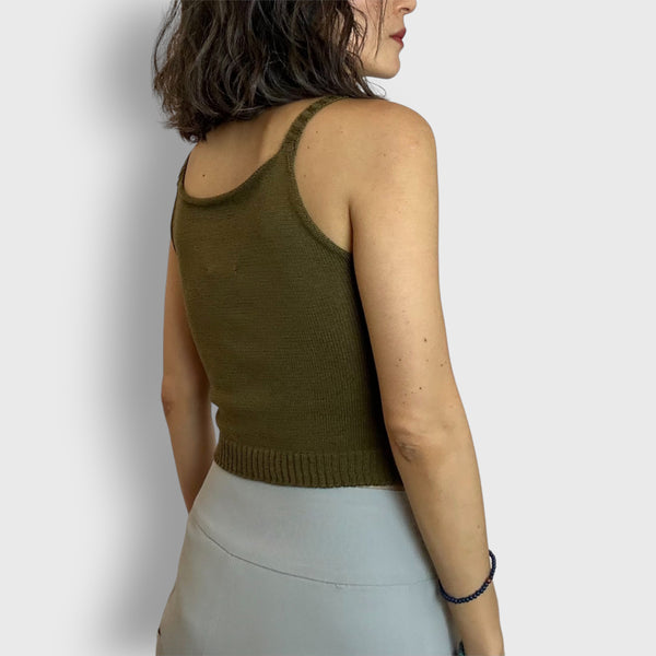 Olive Butternut Crop Top