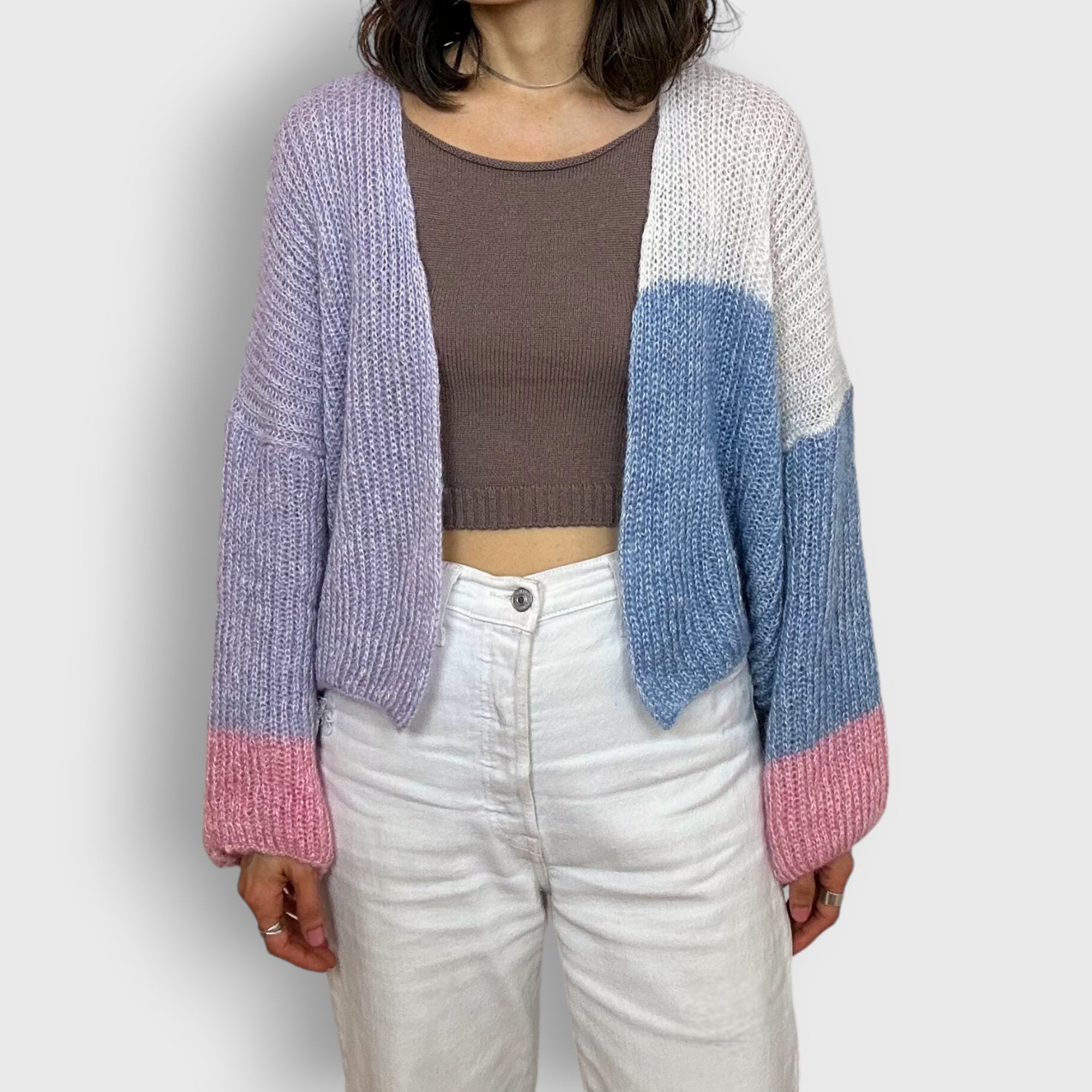 Pastel Ceder Mohair Cardigan