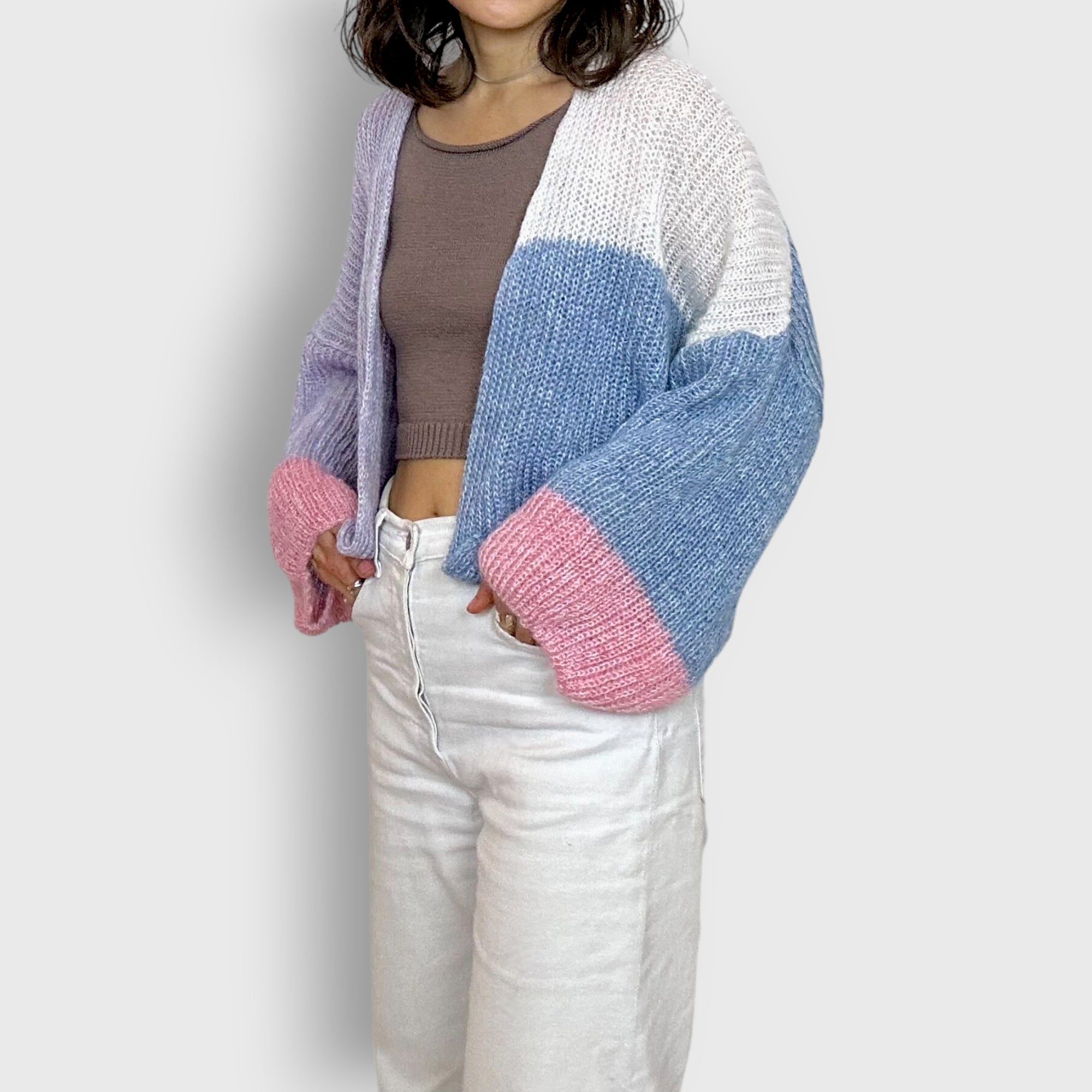 Pastel Ceder Mohair Cardigan