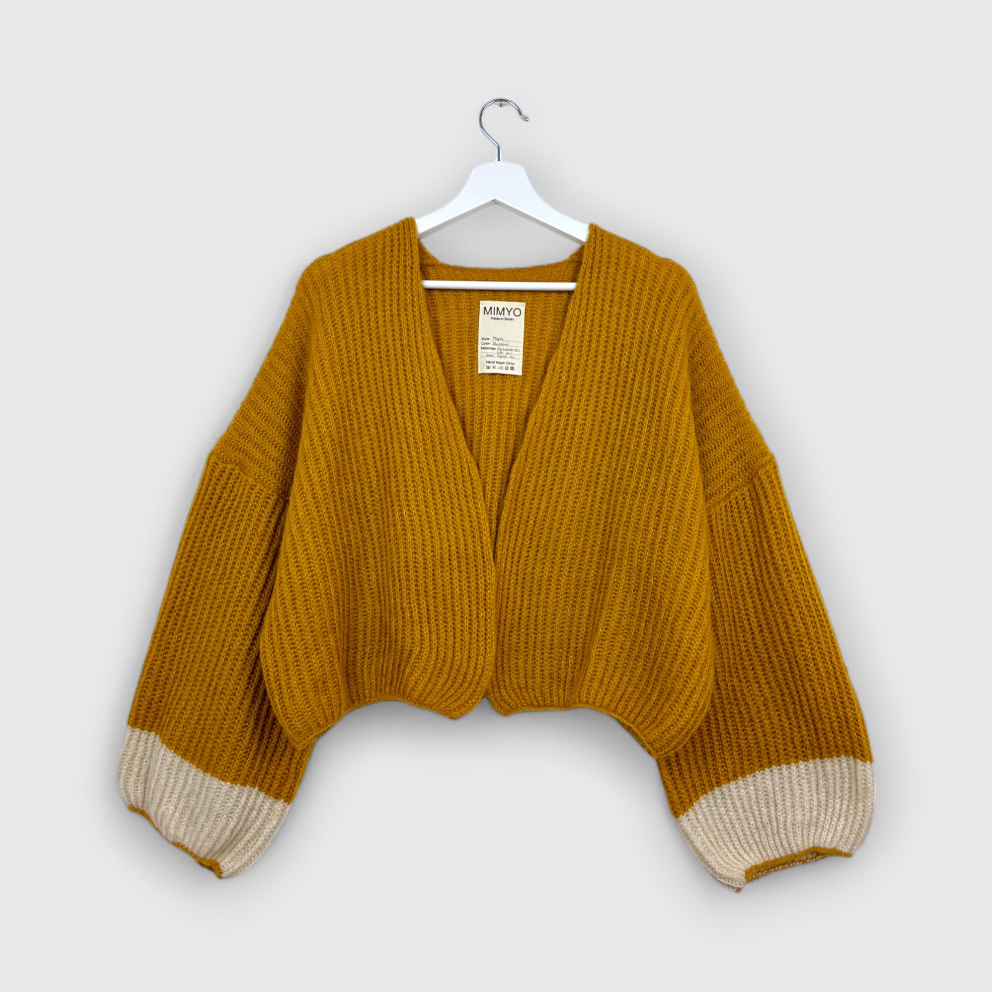 Mustard Maple Cashmere Cardigan