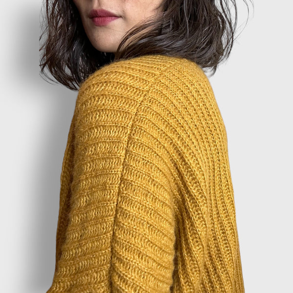 Mustard Maple Cashmere Cardigan