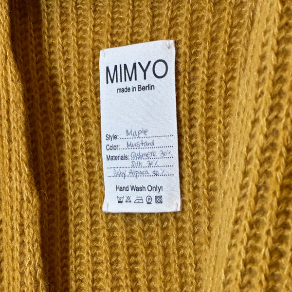 Mustard Maple Cashmere Cardigan