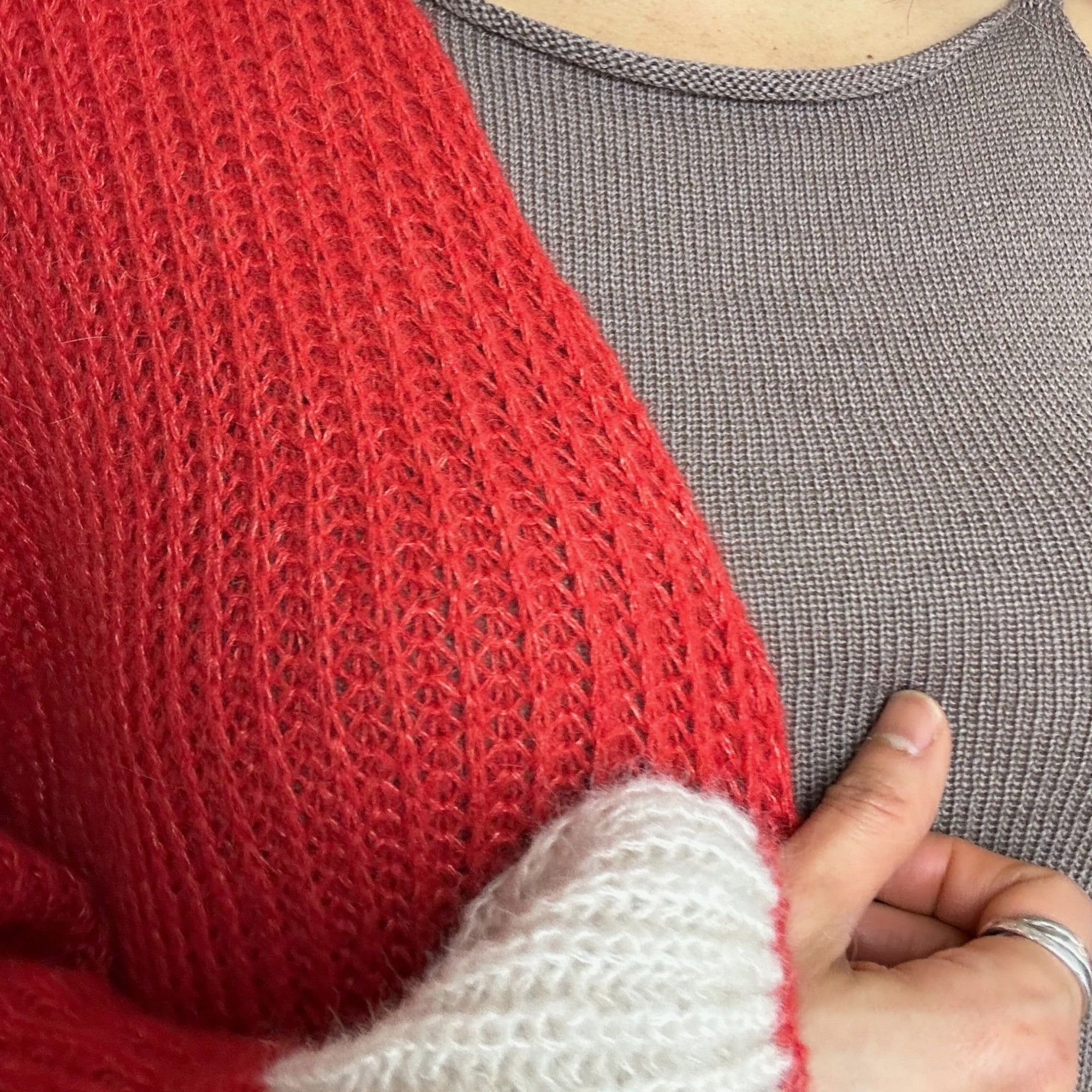 Red Maple Cashmere Cardigan