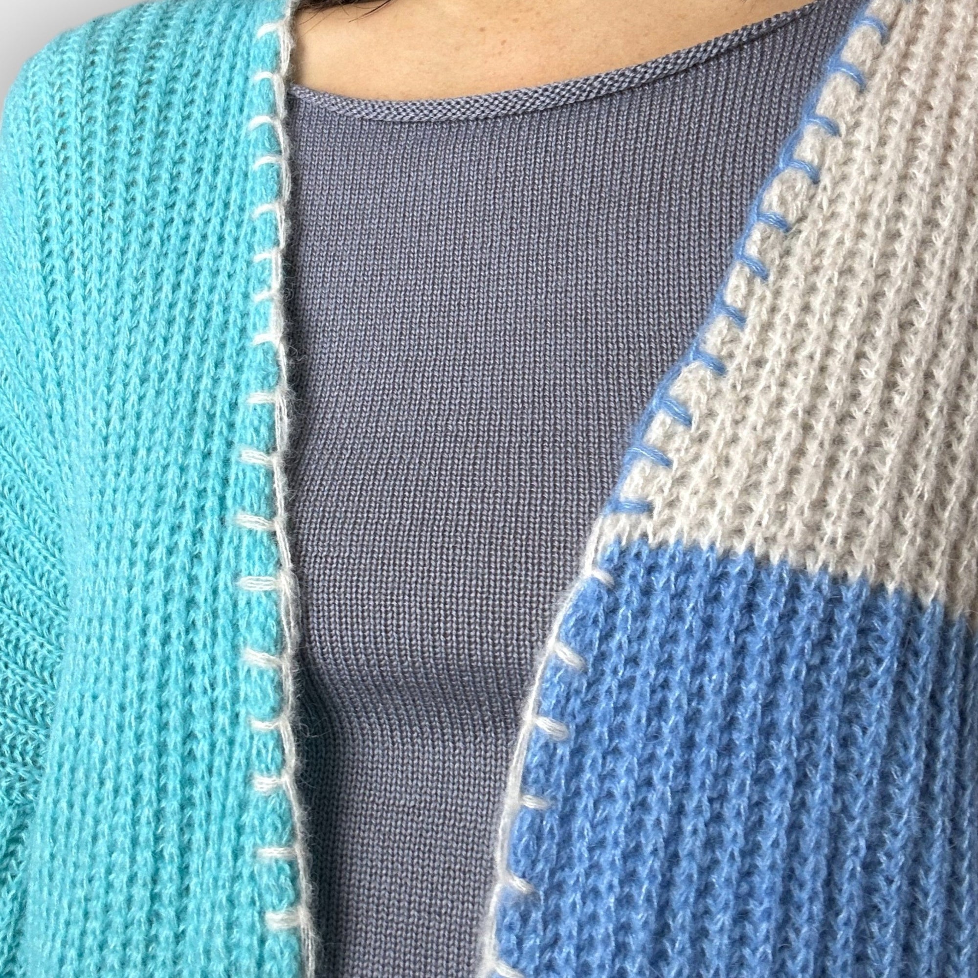 Pastel Chestnut Cashmere Cardigan