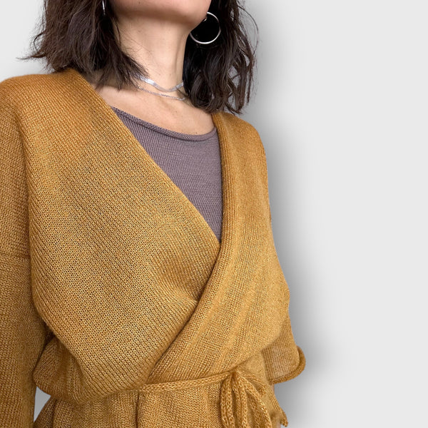 Mustard Apple Robe Cardigan