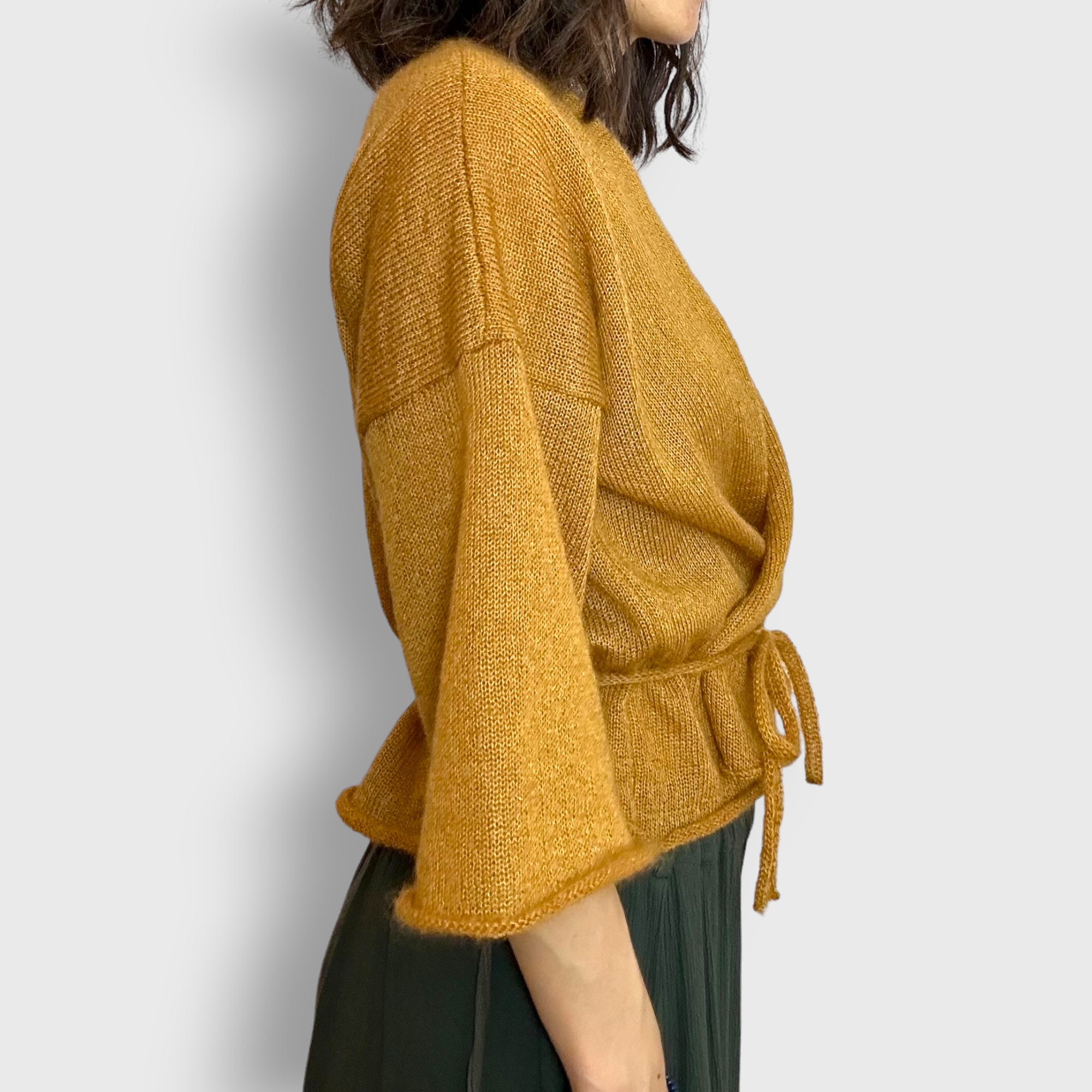 Mustard Apple Robe Cardigan