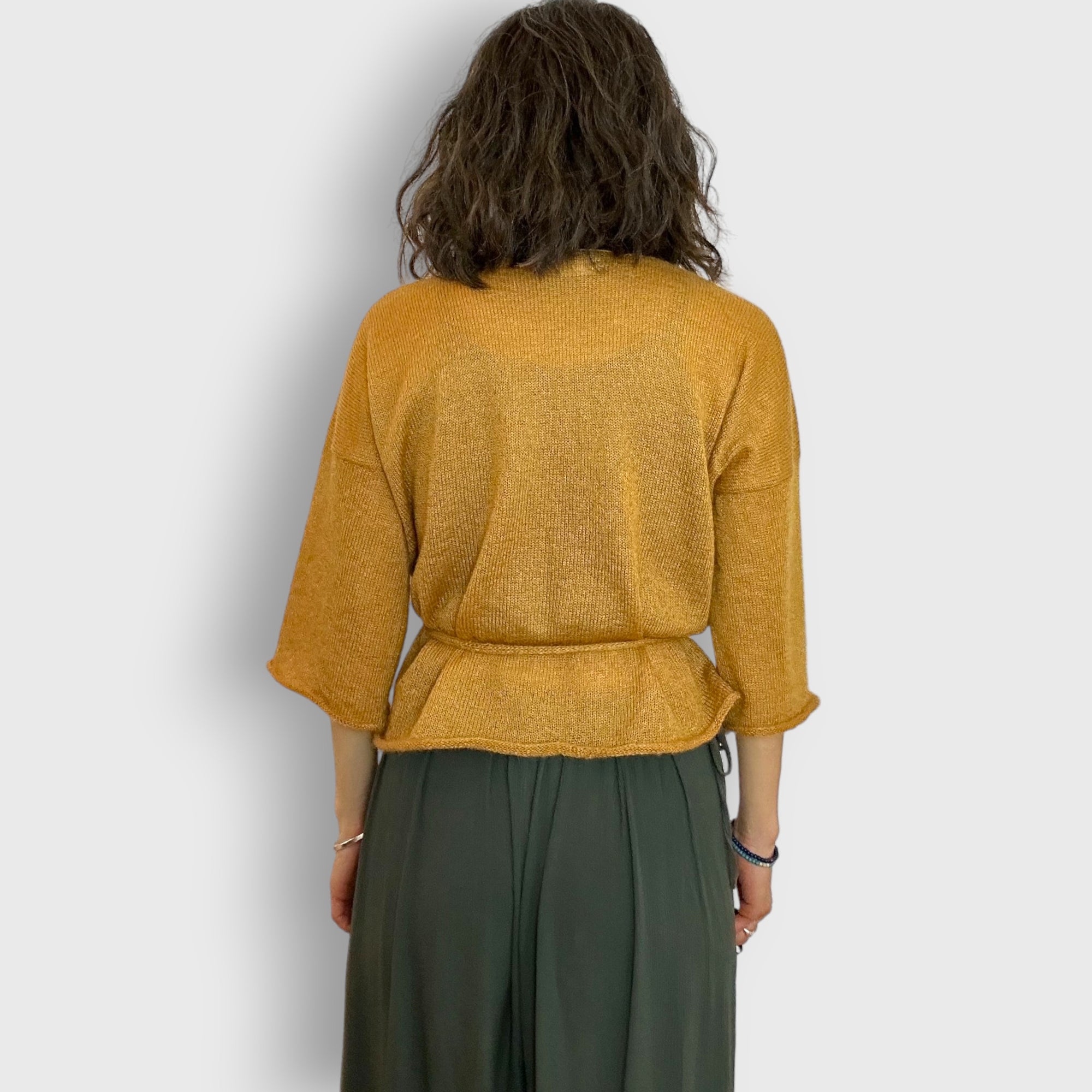 Mustard Apple Robe Cardigan