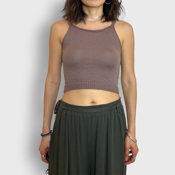 Taupe Butternut Crop Top