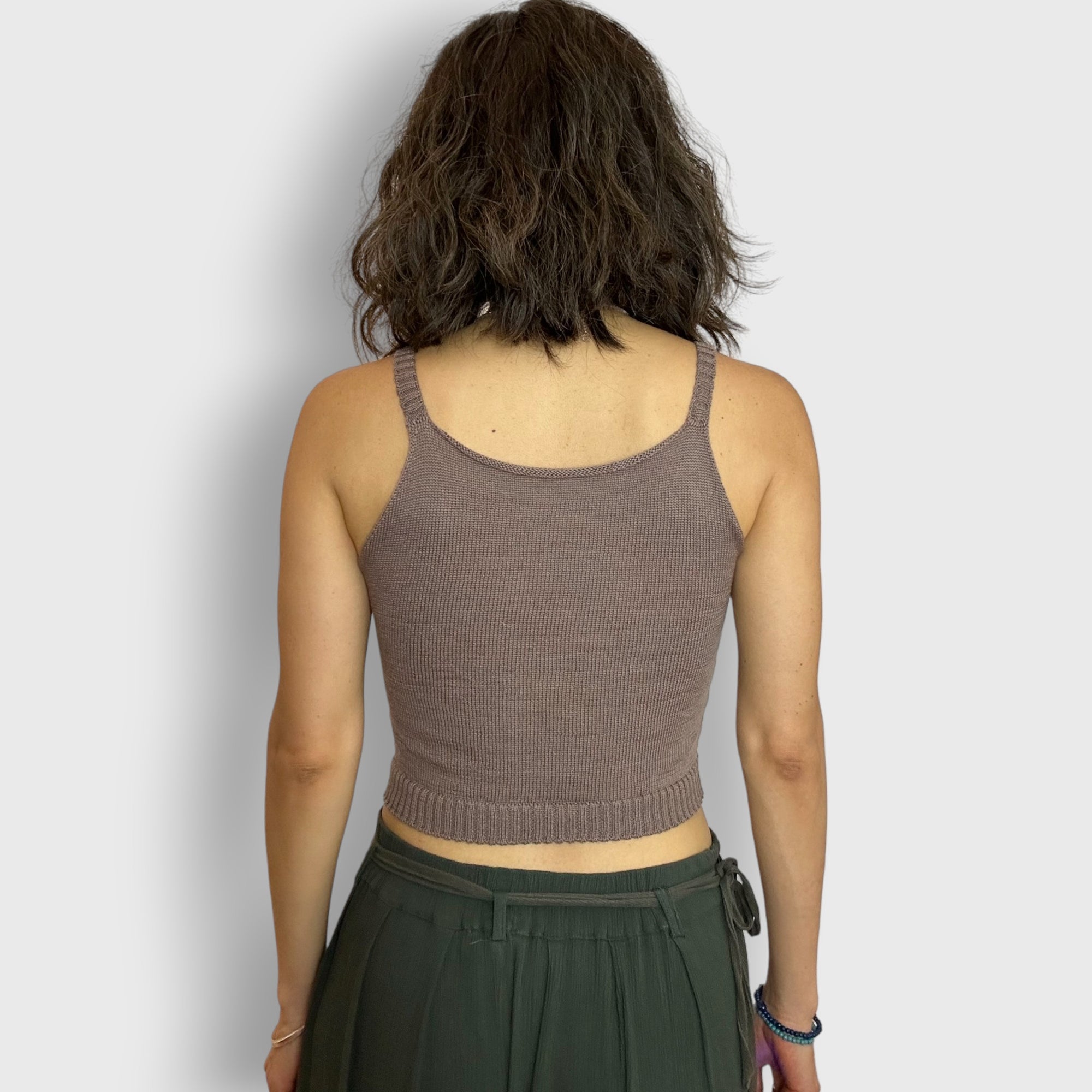 Taupe Butternut Crop Top