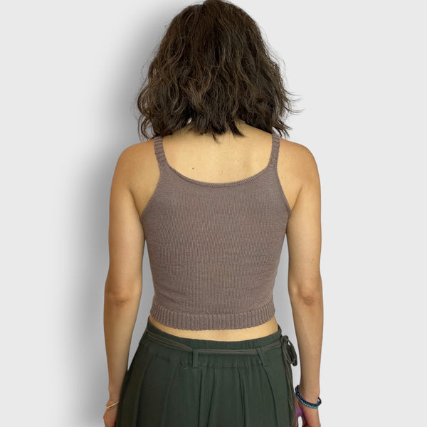 Taupe Butternut Crop Top