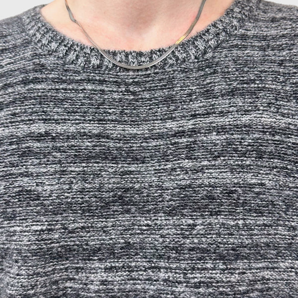 Black & White Melange Ash Unisex Sweater