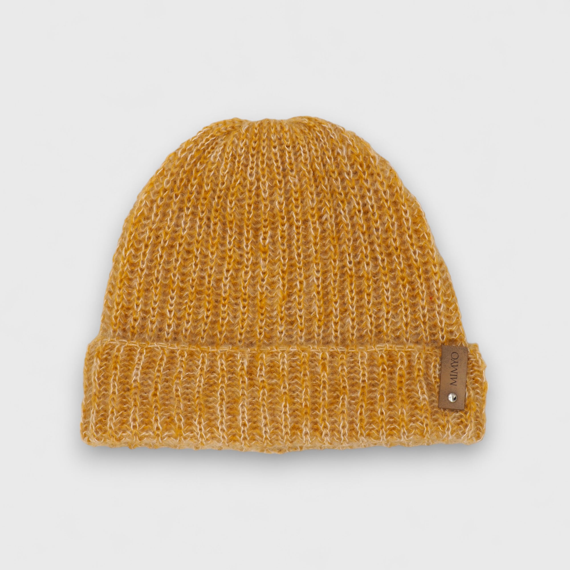 Mustard Mohair & Silk Beanie