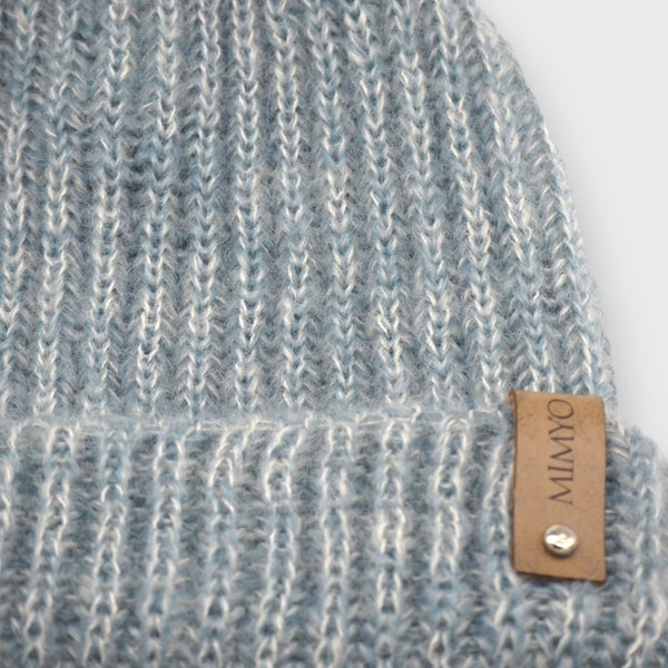 Sky Blue Mohair & Silk Beanie