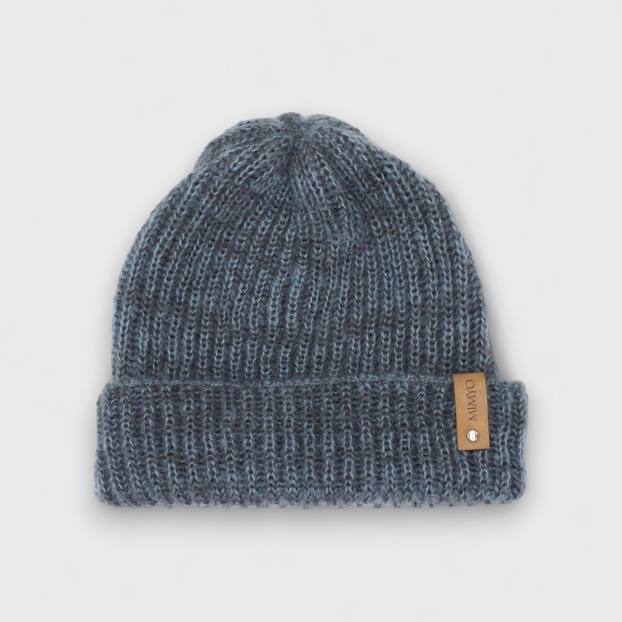 Blue Mohair & Silk Beanie