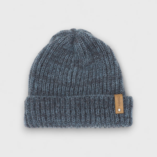 Blue Mohair & Silk Beanie