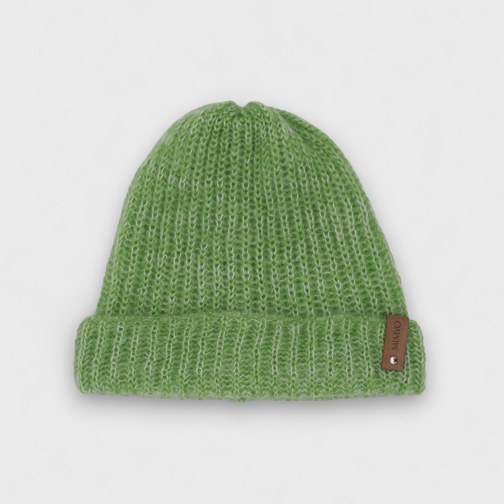 Lime Green Mohair & Silk Beanie