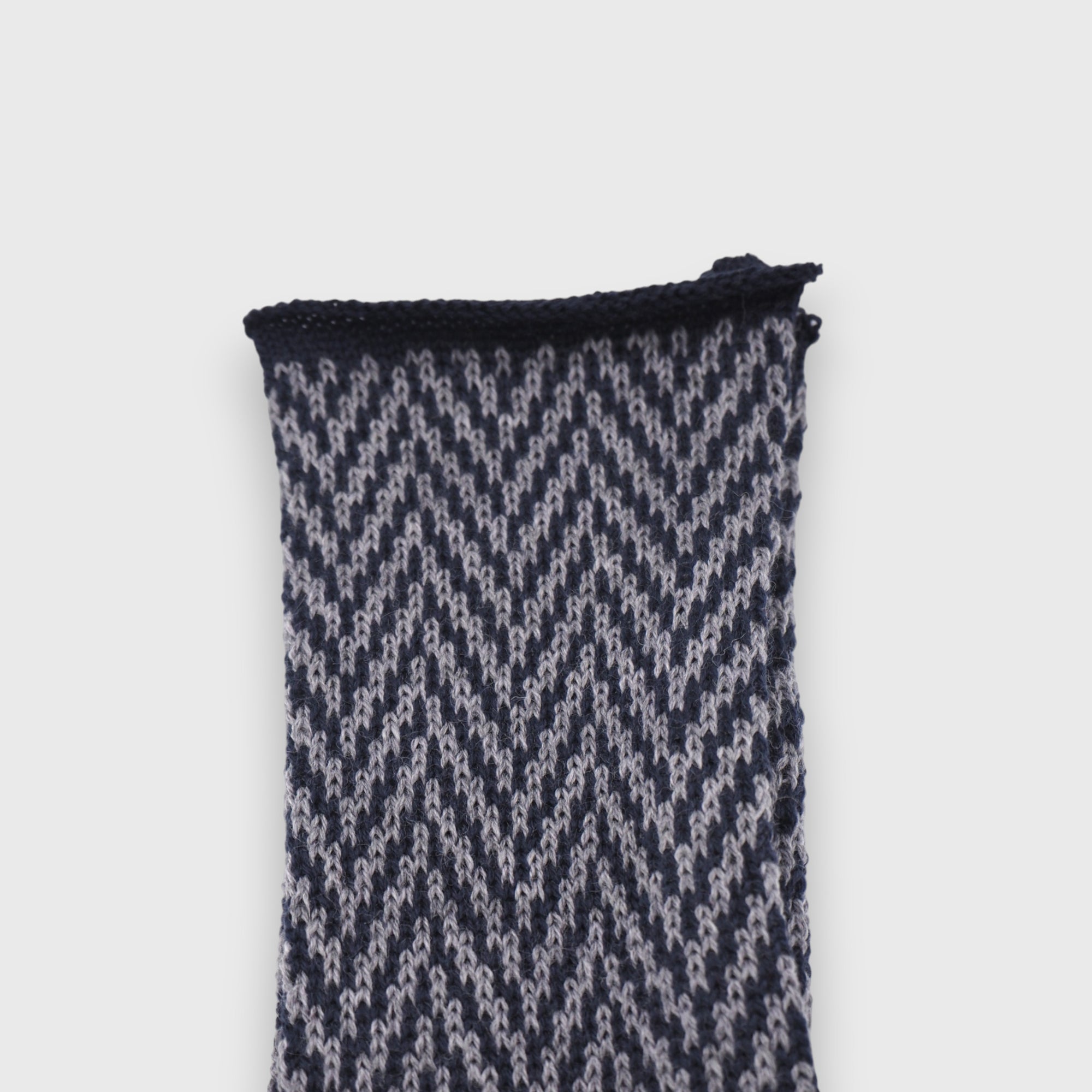 Navy Herringbone Handwarmers