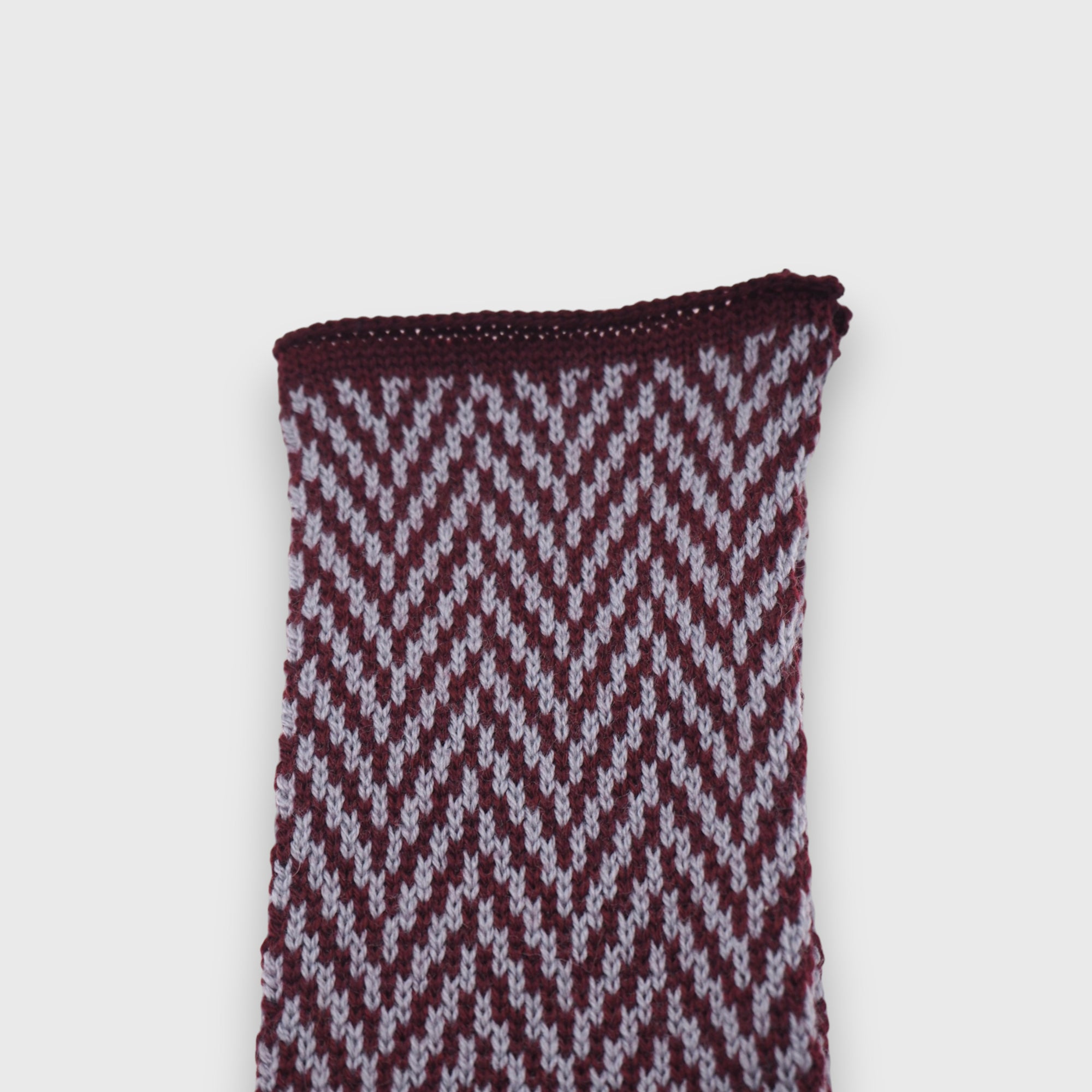 Burgundy Herringbone Handwarmers