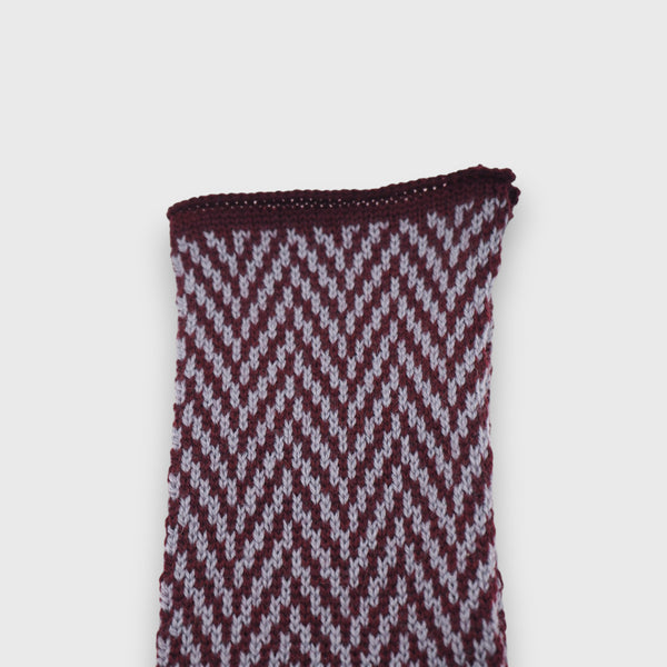 Burgundy Herringbone Handwarmers