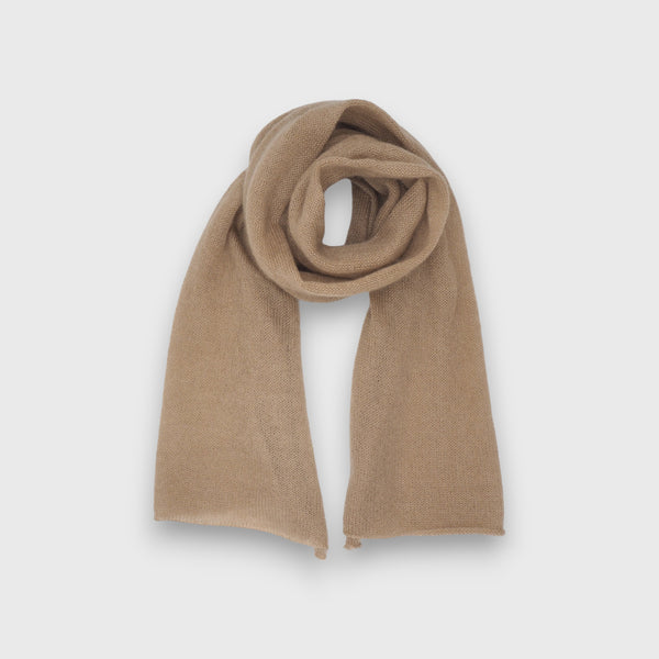 Beige Mohair & Silk Scarf