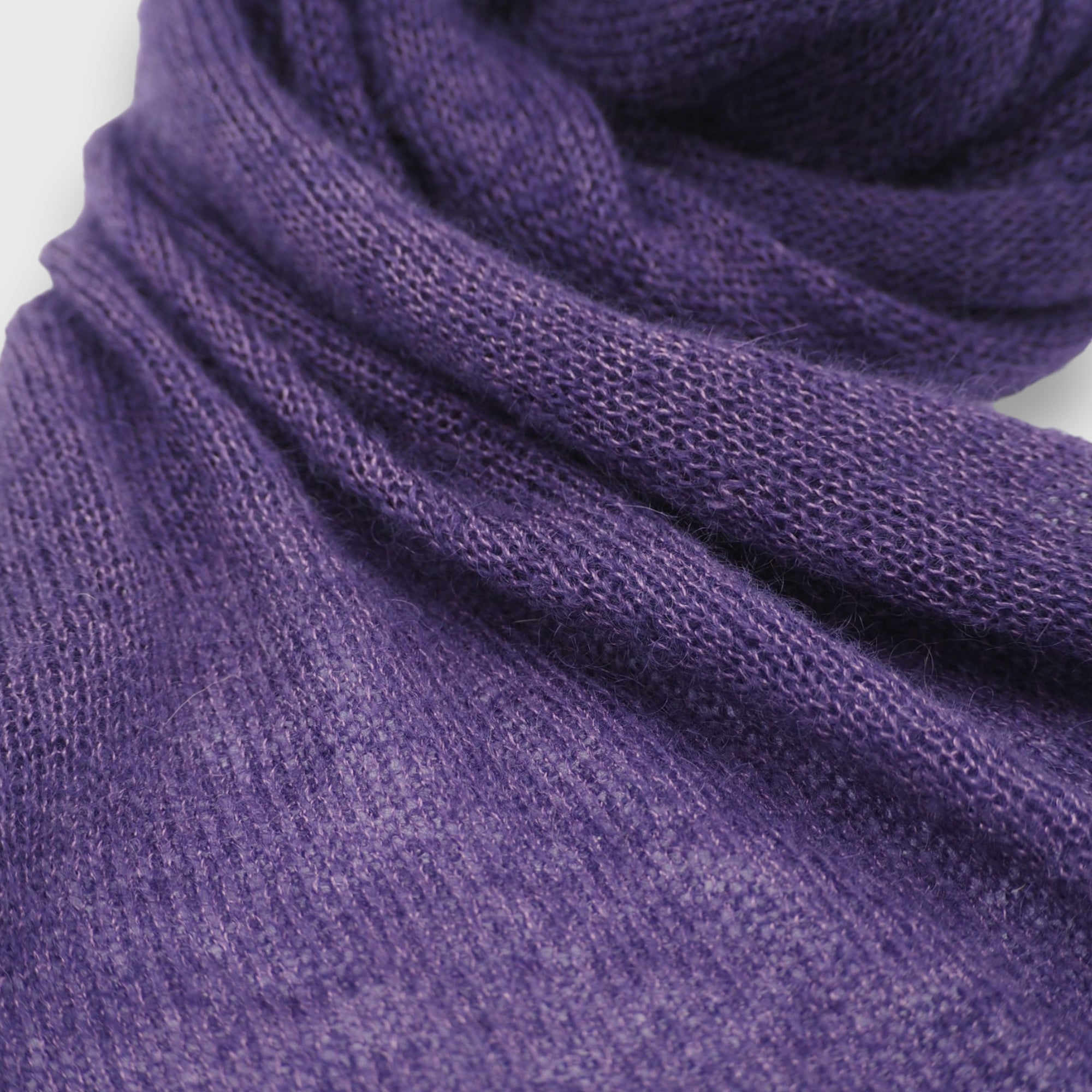 Purple Mohair & Silk Scarf