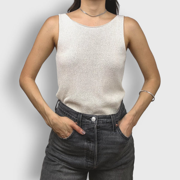 White Elm Silk Top