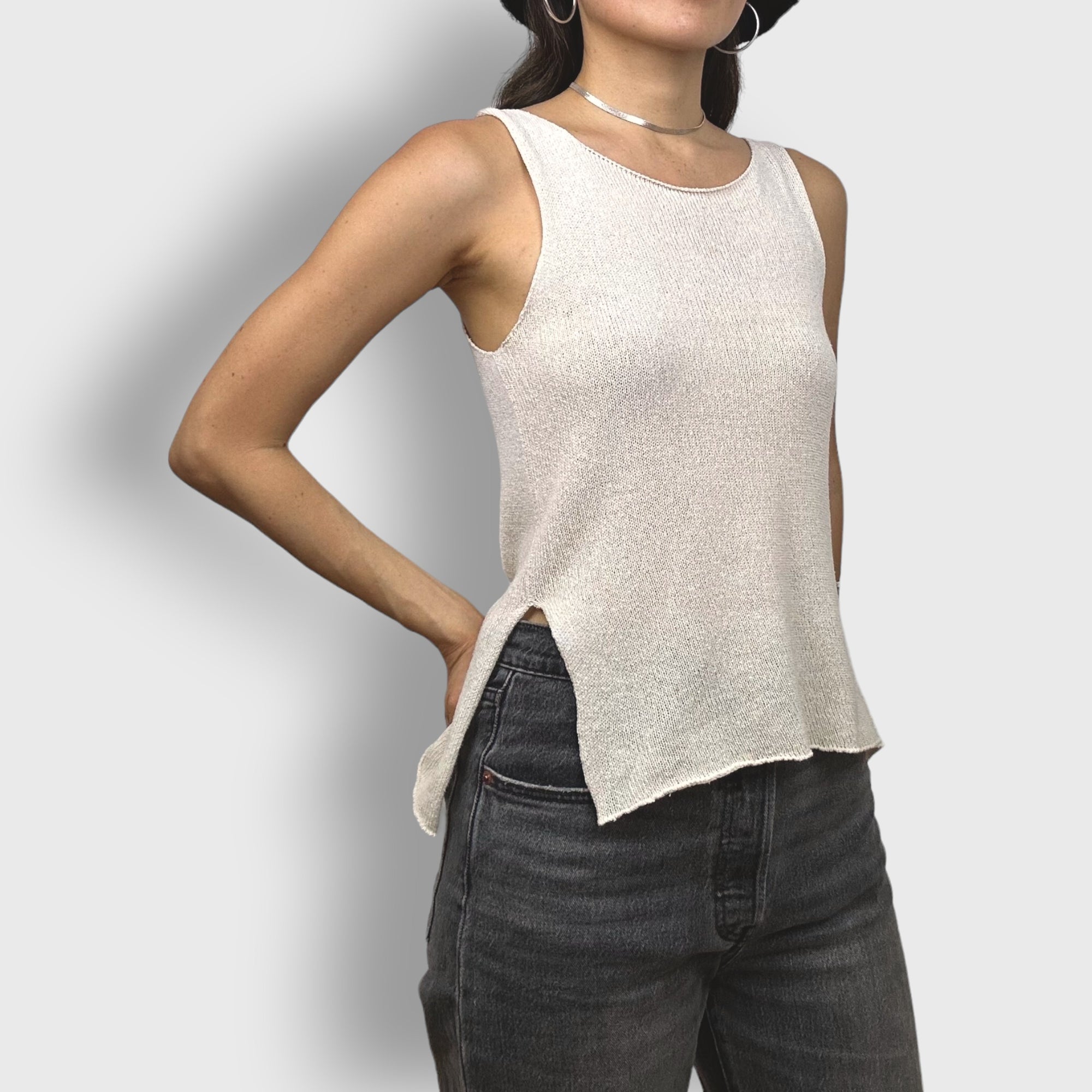 White Elm Silk Top