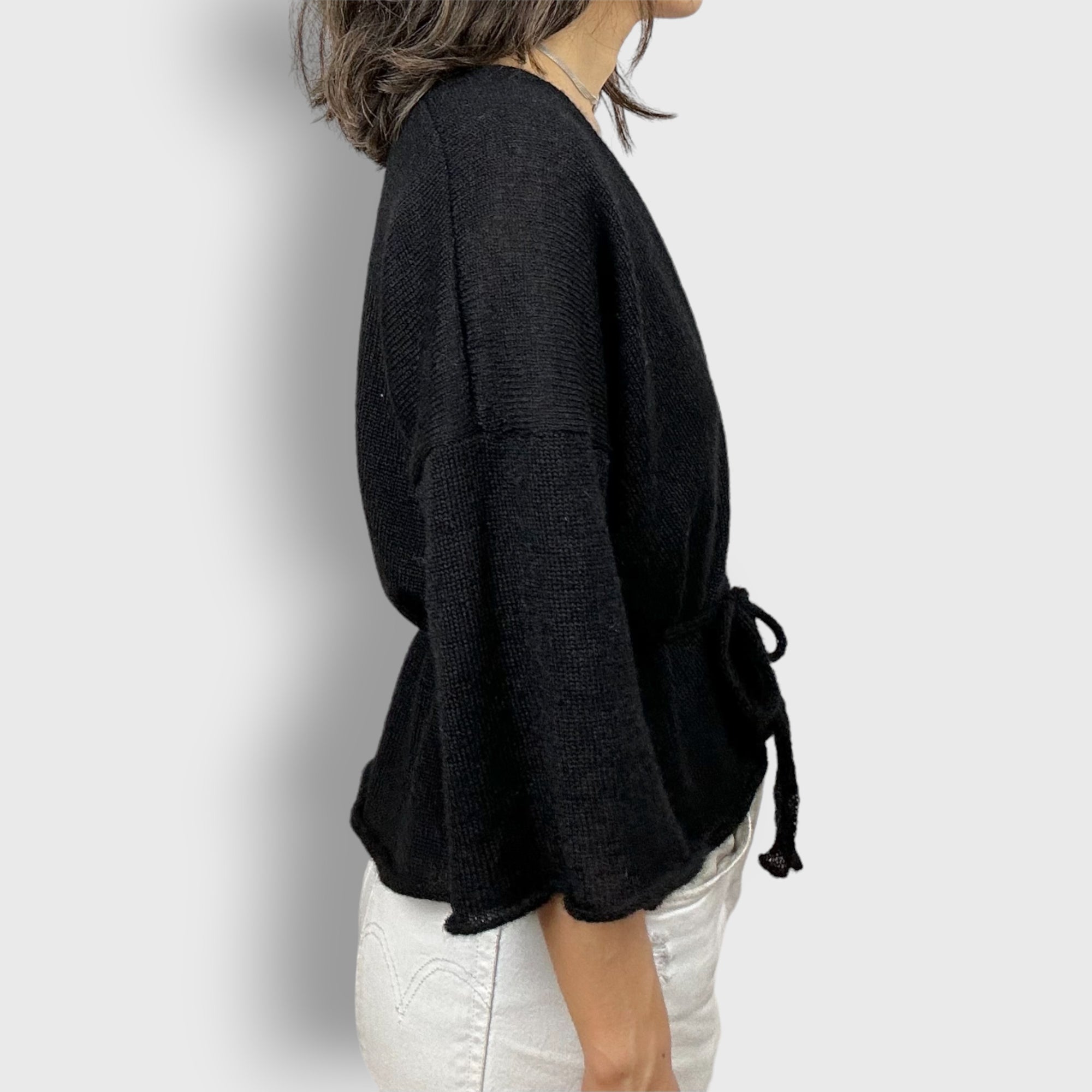 Black Apple Robe Cardigan