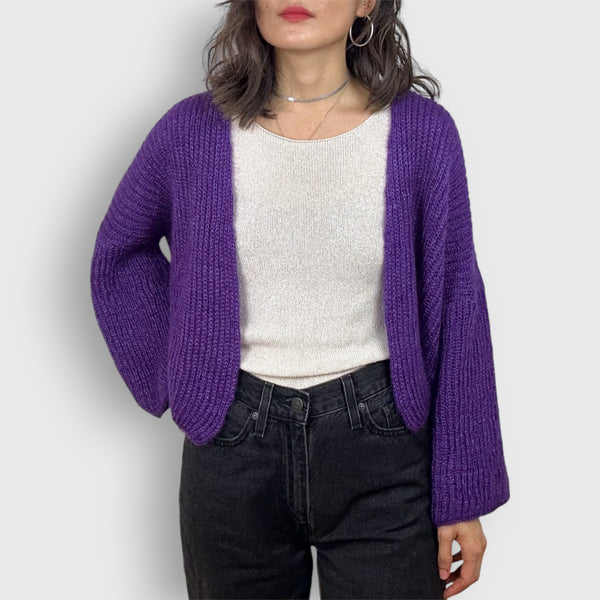 Violet Pine Mohair Cardigan