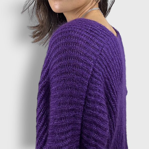 Violet Pine Mohair Cardigan